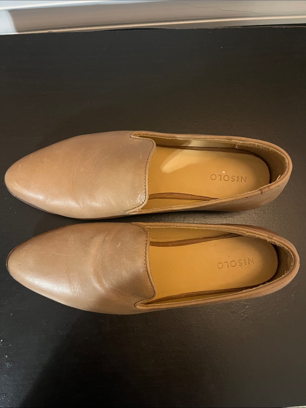 Nisolo Almond Everyday Leather Slip-On Loafers